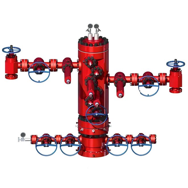 Dual-tube integrated christmas tree for oil and gas