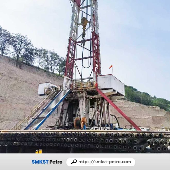 Used 2000hp drilling rig for sale with 5000 meter pipes - SMKST